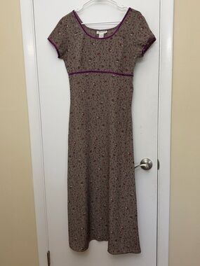 Vintage Express Floral Maxi Dress